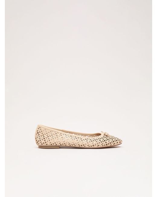 Phase Eight Natural Phase Eight Leather Ballet Pumps