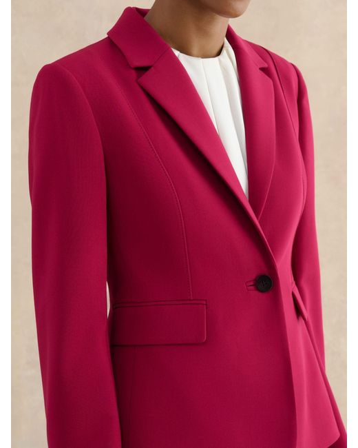 Hobbs Red Beetroot Gemma Suit Jacket