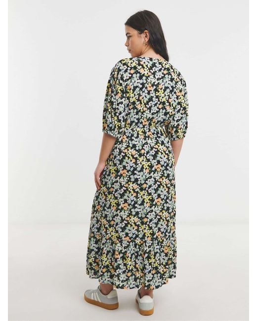 Simply Be White Crinkle Wrap Midi Dress