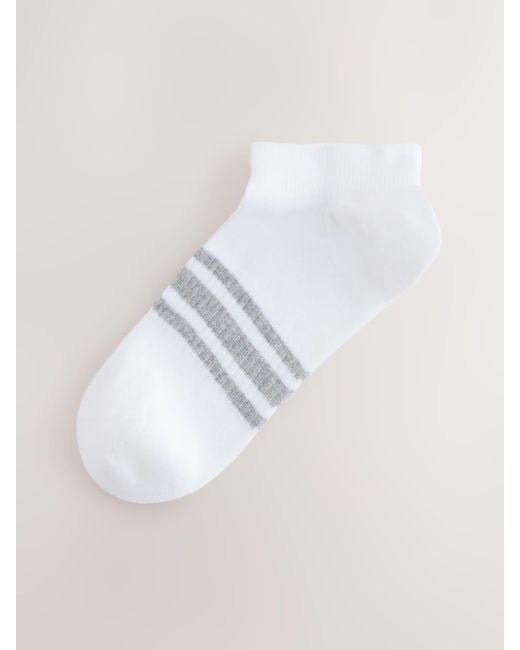 Next Blue Pattern Trainers Socks 5 Pack for men