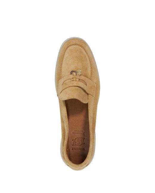 Dune Natural Grinning Ungefütterte Wildleder-Loafers