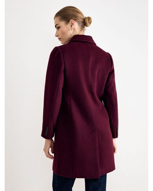 Phase Eight Red Lydia Wool Coat