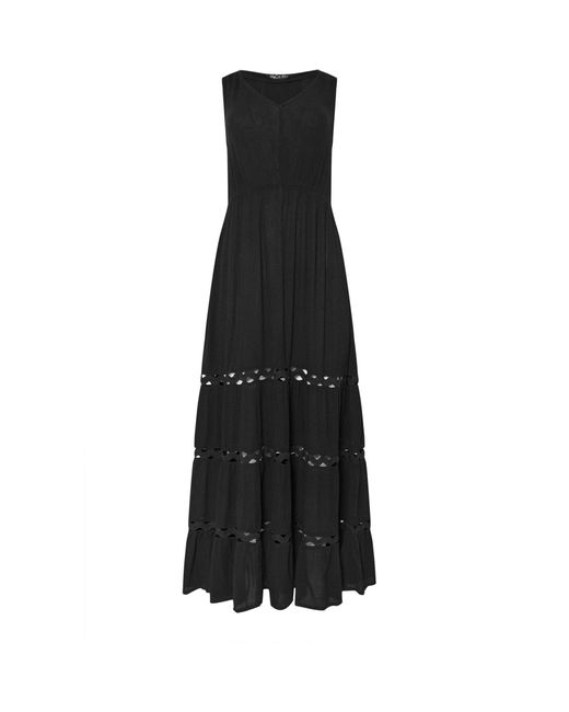 M Com Black Beach Midi Dress48