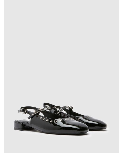 Schuh White Loven Eyelet Mary Jane Shoes