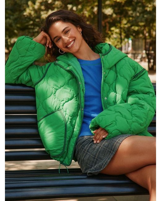 Next Green Lightweight Quilted Jacket