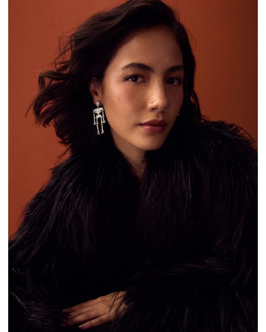 Next Natural Halloween Skeleton Drop Earrings