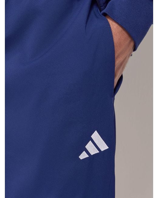 Adidas Blue Essentials Small Logo Stanford Joggers for men