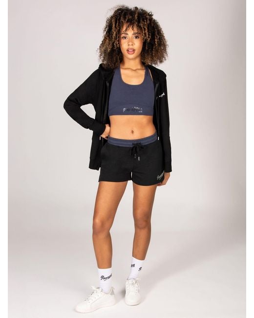 Pineapple Black Retro Shorts
