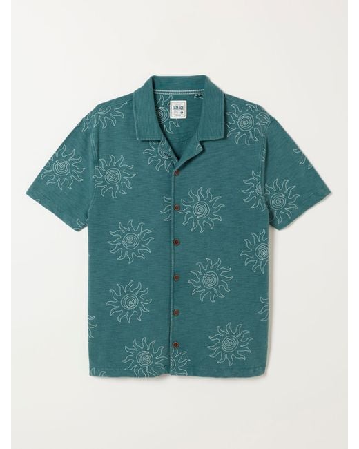 FatFace Blue Fatface Printed Sun Shirt for men