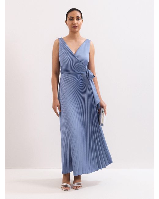 Phase Eight Women's Blue Petite Emlyn Wrap Dress