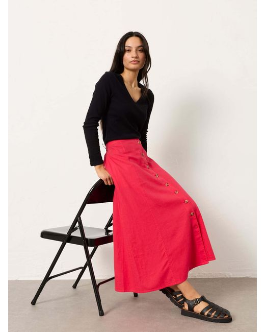 FatFace Pink Fatface Issa Midi Skirt
