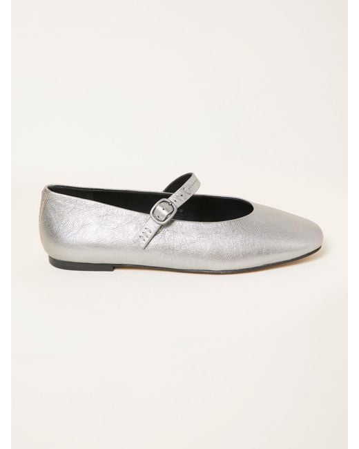 FatFace Natural Fatface Leather Mary Jane Pump