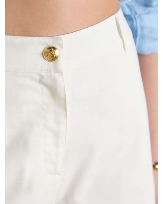 Joules Natural Buttoned Tailored Short