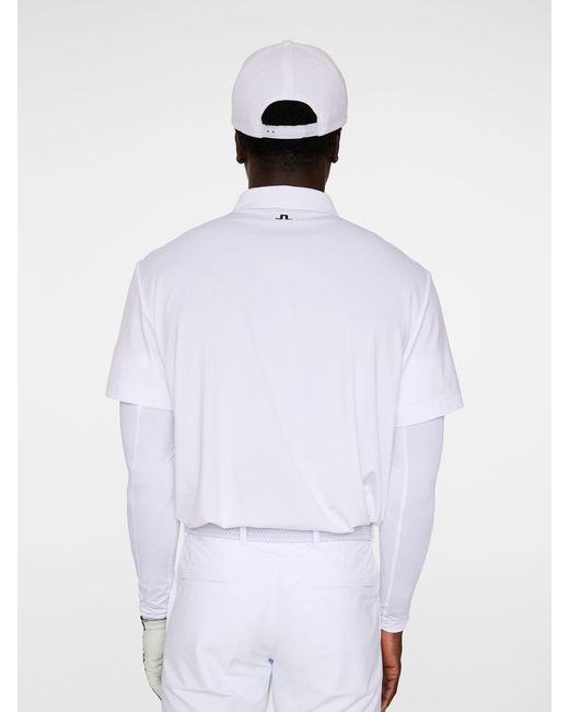 J.Lindeberg White J. Lindeberg J. Lindeberg Golf Bridge Polo Shirt for men