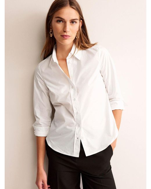 Boden White Sienna 100% Cotton Shirt