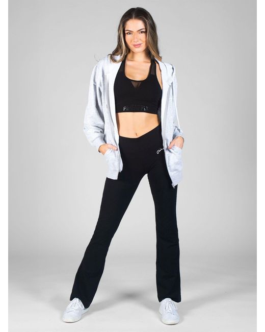 Pineapple Black Petite Bootcut Jersey Trousers