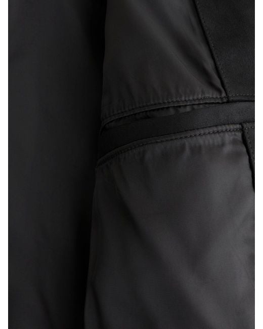 Abercrombie & Fitch Black Cropped Long Sleeve Zip Jacket for men