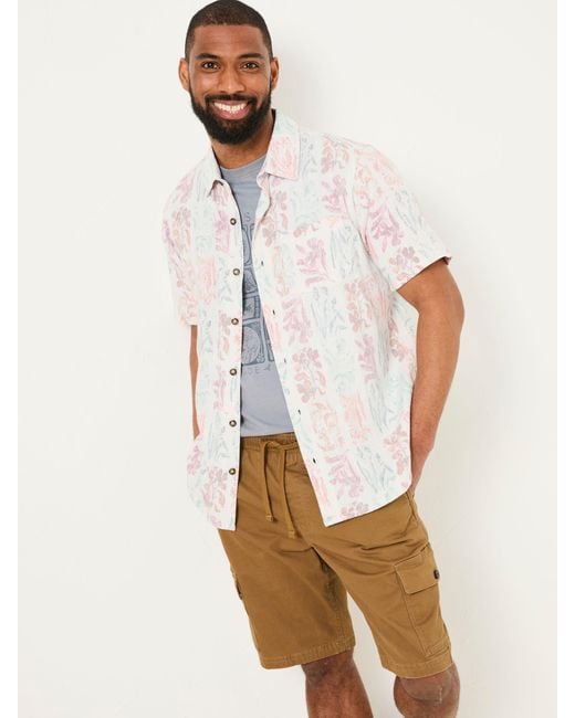 FatFace Fatface Kurzarmhemd Mit Botanischem Musterklein in Multicolor für Herren