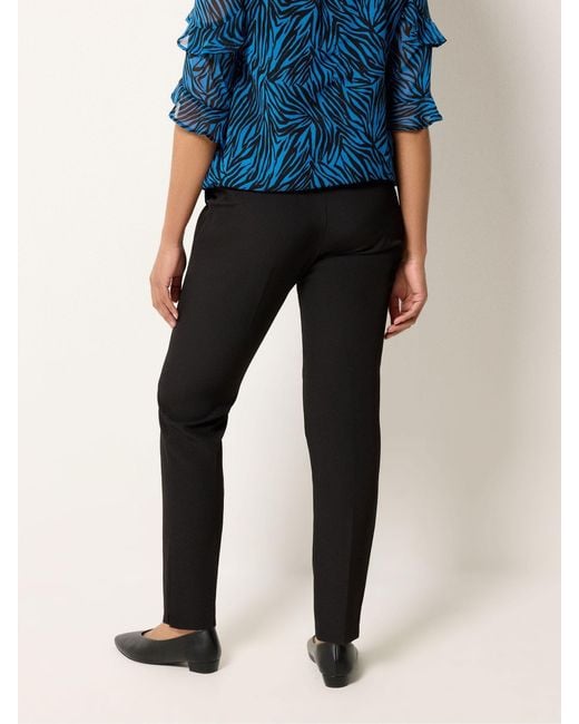 M Com Black Pintuck Tailored Trousers