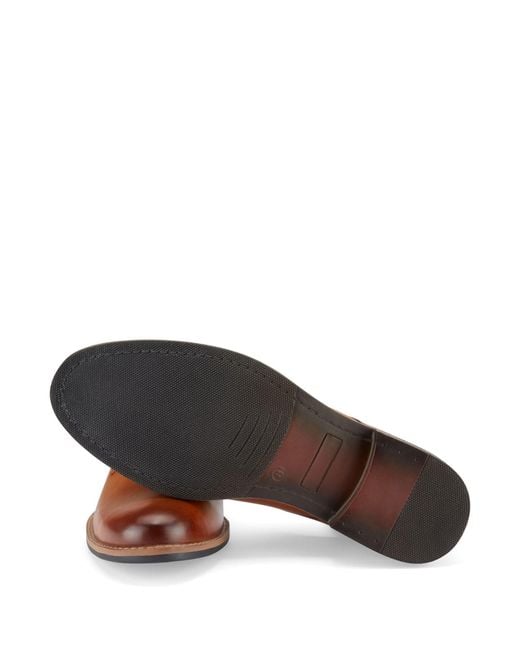 Skopes Brown Plain Derby Shoes for men