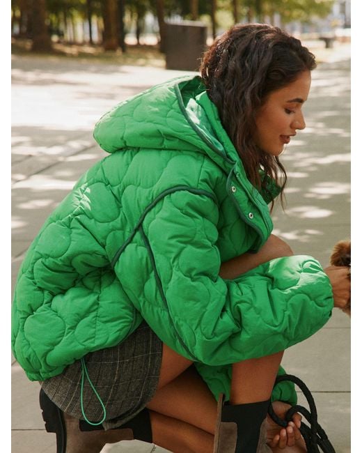 Next Green Lightweight Quilted Jacket