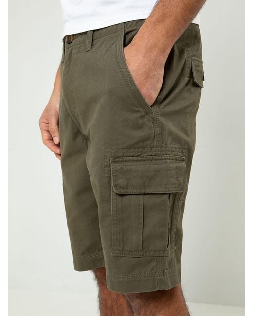 Threadbare Green Cargo Shorts for men