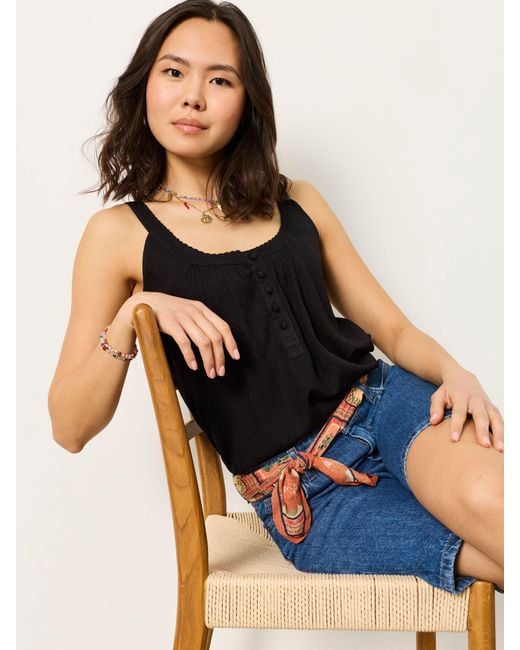 FatFace Black Fatface Layla Cami Top