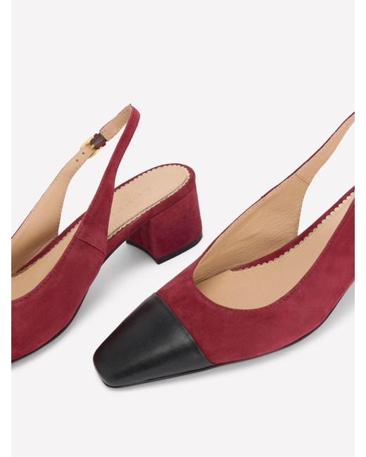 Boden Blue Ailsa Block Heel Slingbacks Shoes