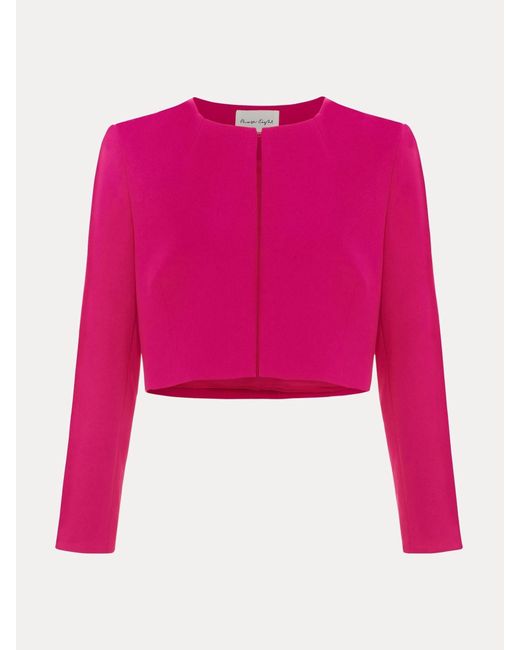 Phase Eight Pink Phoebe Cropped Jacket
