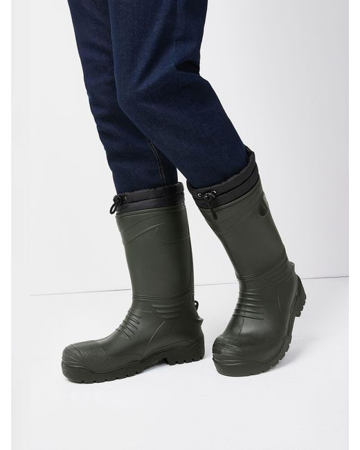 Next Black Warm Lined Wellies for men