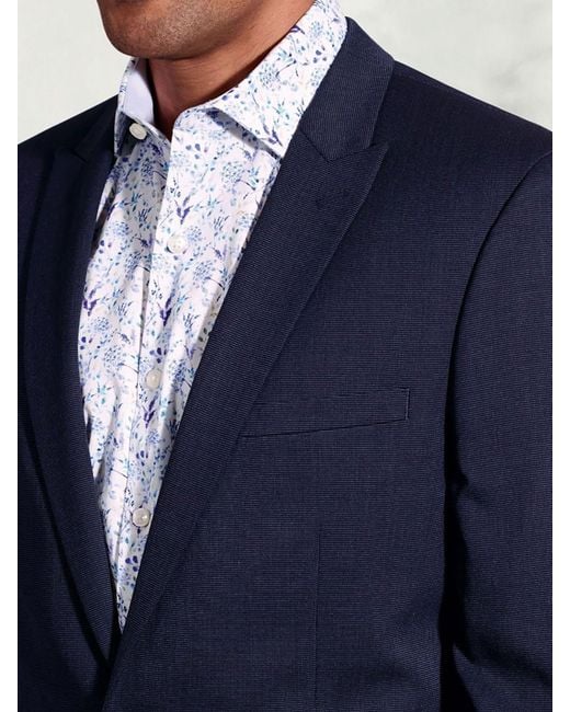 Brook Taverner Blue Washable Suit Jacket for men