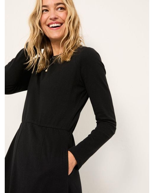 FatFace Black Fatface Jonie Regular Jersey Midi Dress