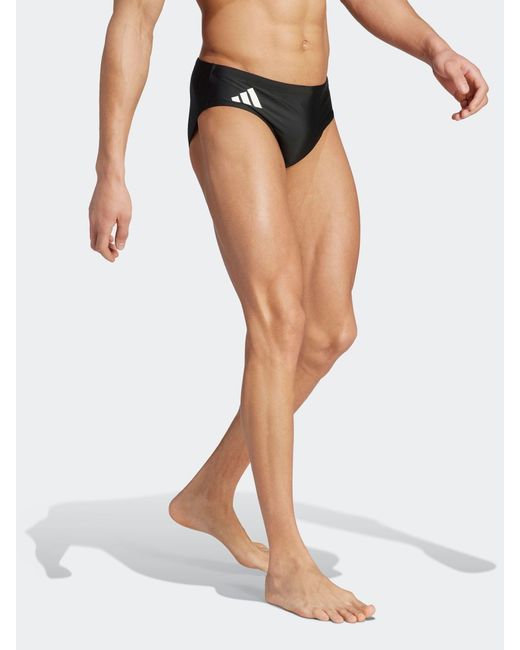 Adidas Black Solid Swim Trunks for men