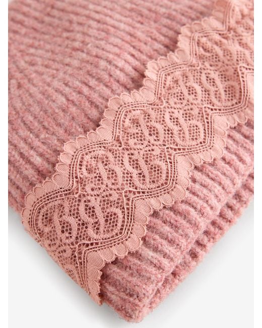Ted Baker Pink Lace Beanie