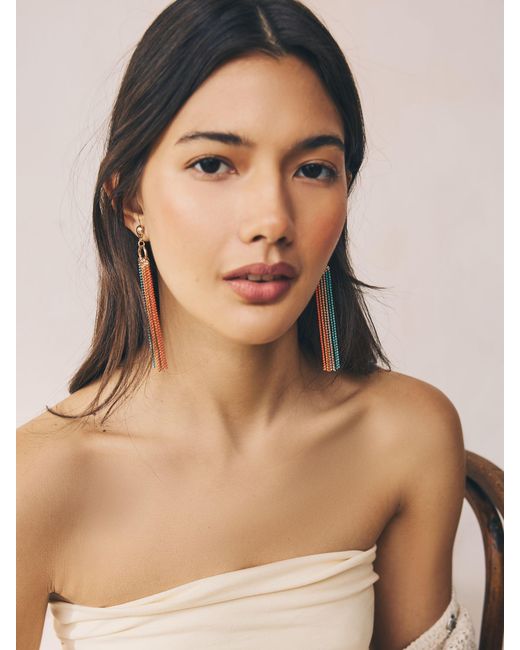 Next Black Ball Chain Drop Earrings