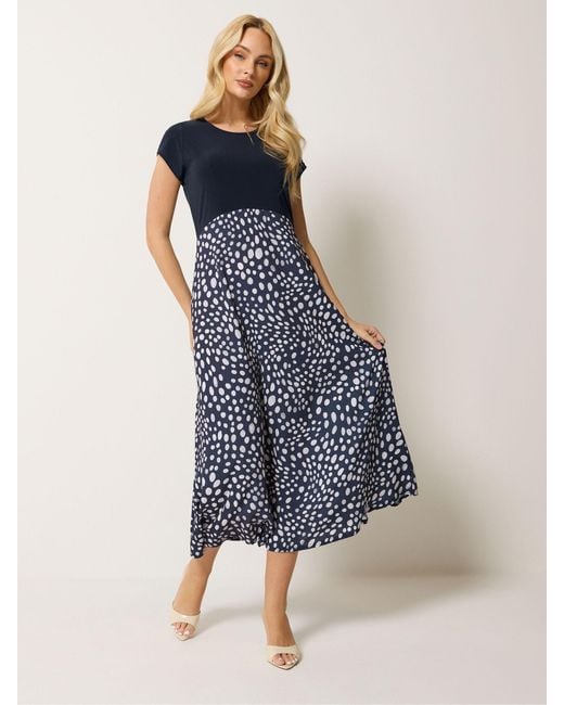 M Com Blue Spot Printed 2
