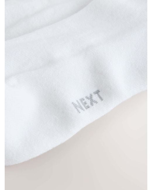 Next White Cushioned Mid Trainer Socks 10 Pack for men