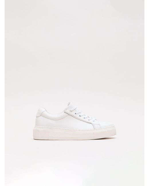 Phase Eight Natural Phase Eight Leather Trainers