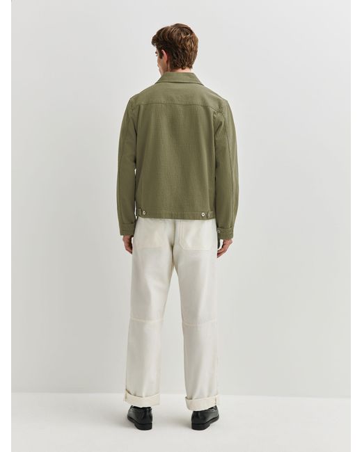 Folk Green Chunky Ripstop Assembly Jacket for men