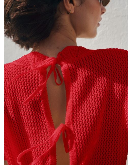 Next Red Shell Pattern Tank Cover-Up