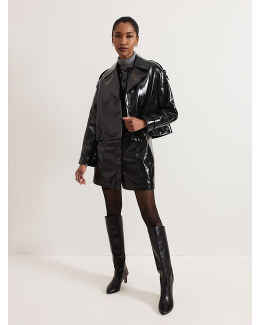 Phase Eight Black Theodora Pinafore Dress