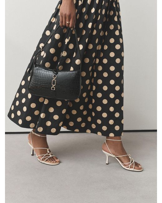 Next Black Structured Shoulder Bag