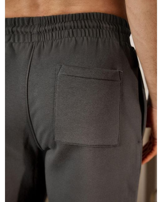 Next Gray Cuffed Regular Fit Brushback Joggers for men