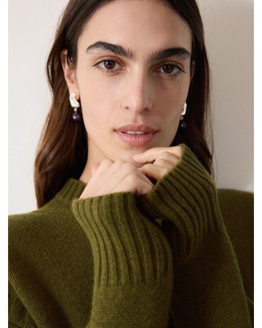 Jigsaw Knitted Mini Jumper Dress in Green | Lyst Jigsaw Knitted Mini Jumper Dress in Green | Lyst