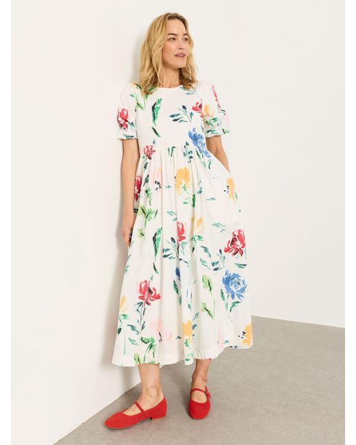 FatFace Natural Fatface Bria Petite Midi Dress