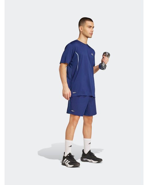 Adidas Blue Tech Apparel T-Shirt for men