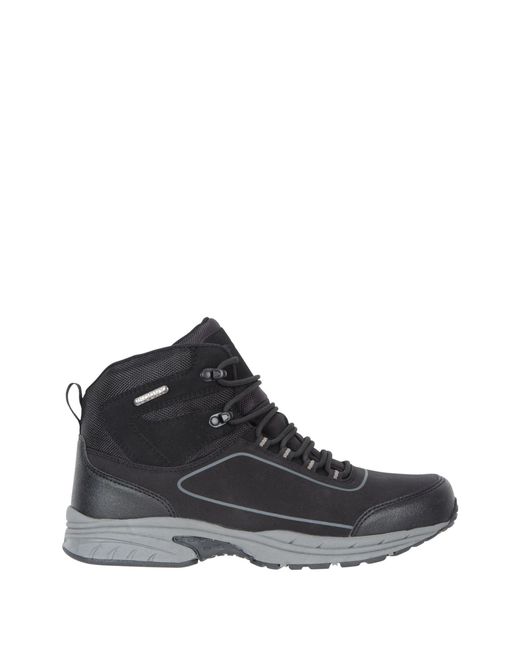 Mountain Warehouse Black Ramble Waterproof Softshell Walking Boots for men