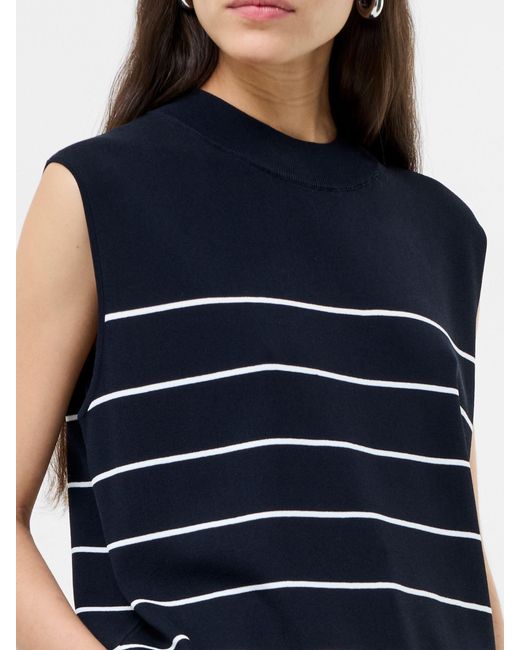 French Connection Blue Ottie Striped Vest