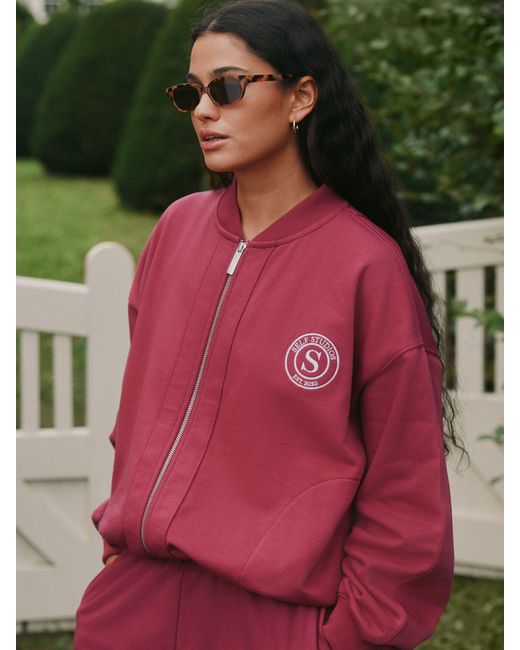 Self Red Bomber Jacket