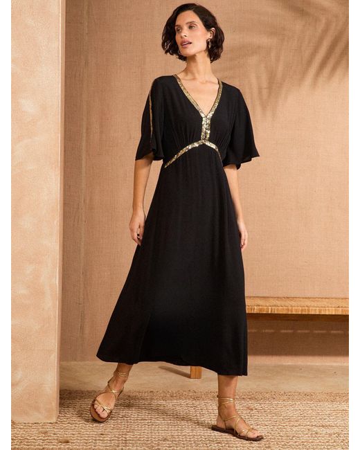 biba midi dress Cape Sleeves Essential Midi Dress Black – Lady Biba NG